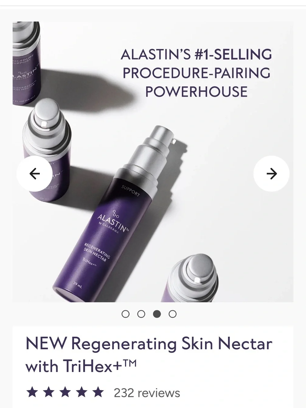 Alastin Regenerating Skin Nectar with TriHex+ Technology — NEW